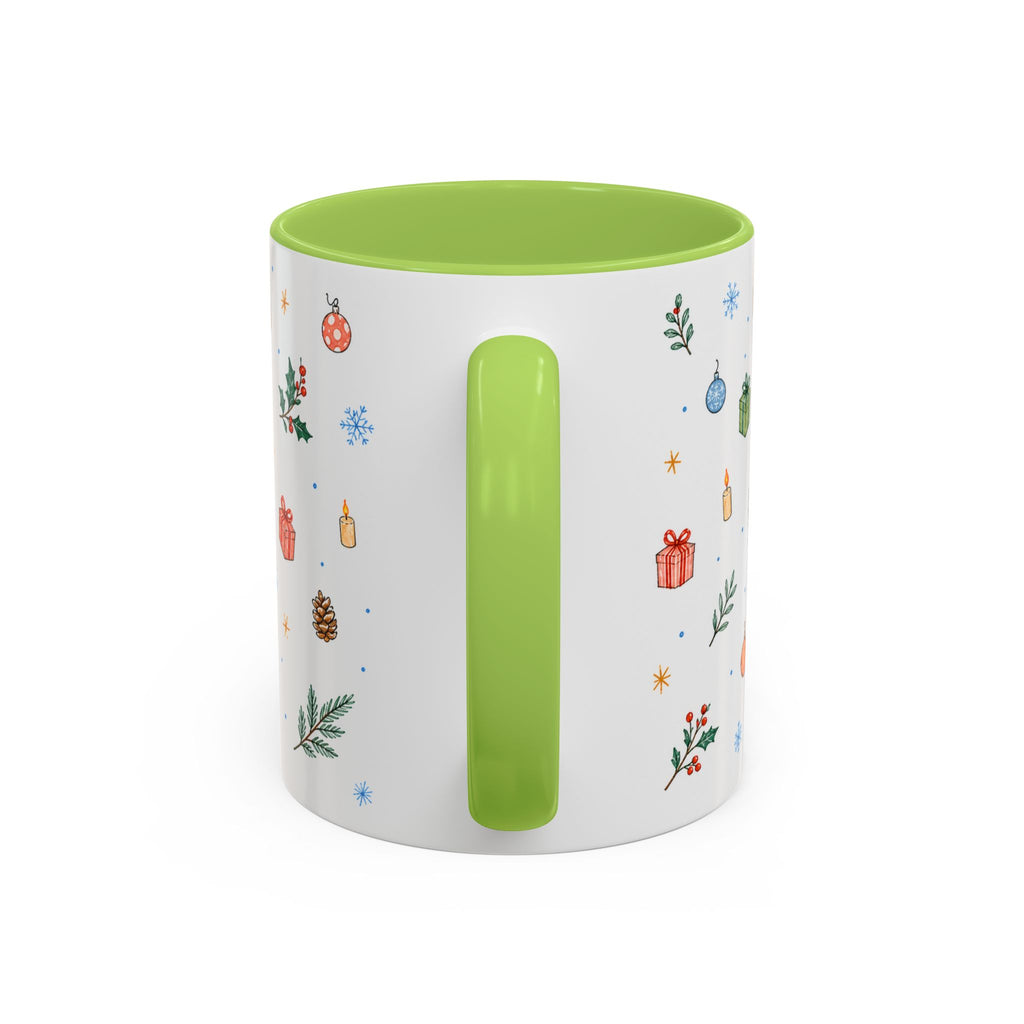 Dhaka Christmas Mug | Watercolor Travel Souvenir | Holiday Gift | Accent Ceramic Coffee Cup 11oz 15oz