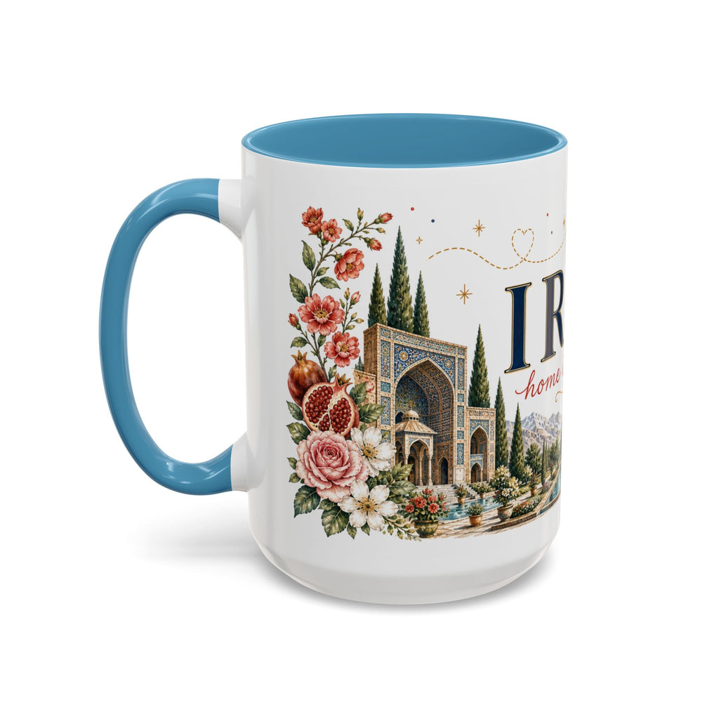 Iran Home Country Mug | Moving Away Gift | Long Distance Friendship | 11 oz 15 oz Accent Mug
