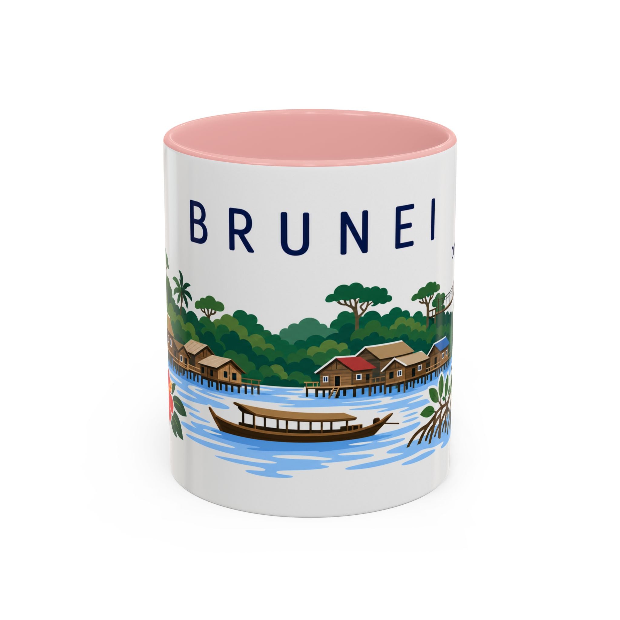 Brunei Coffee Mug | Travel Souvenir Accent Mug | Country Gift Ceramic Cup 11oz 15oz