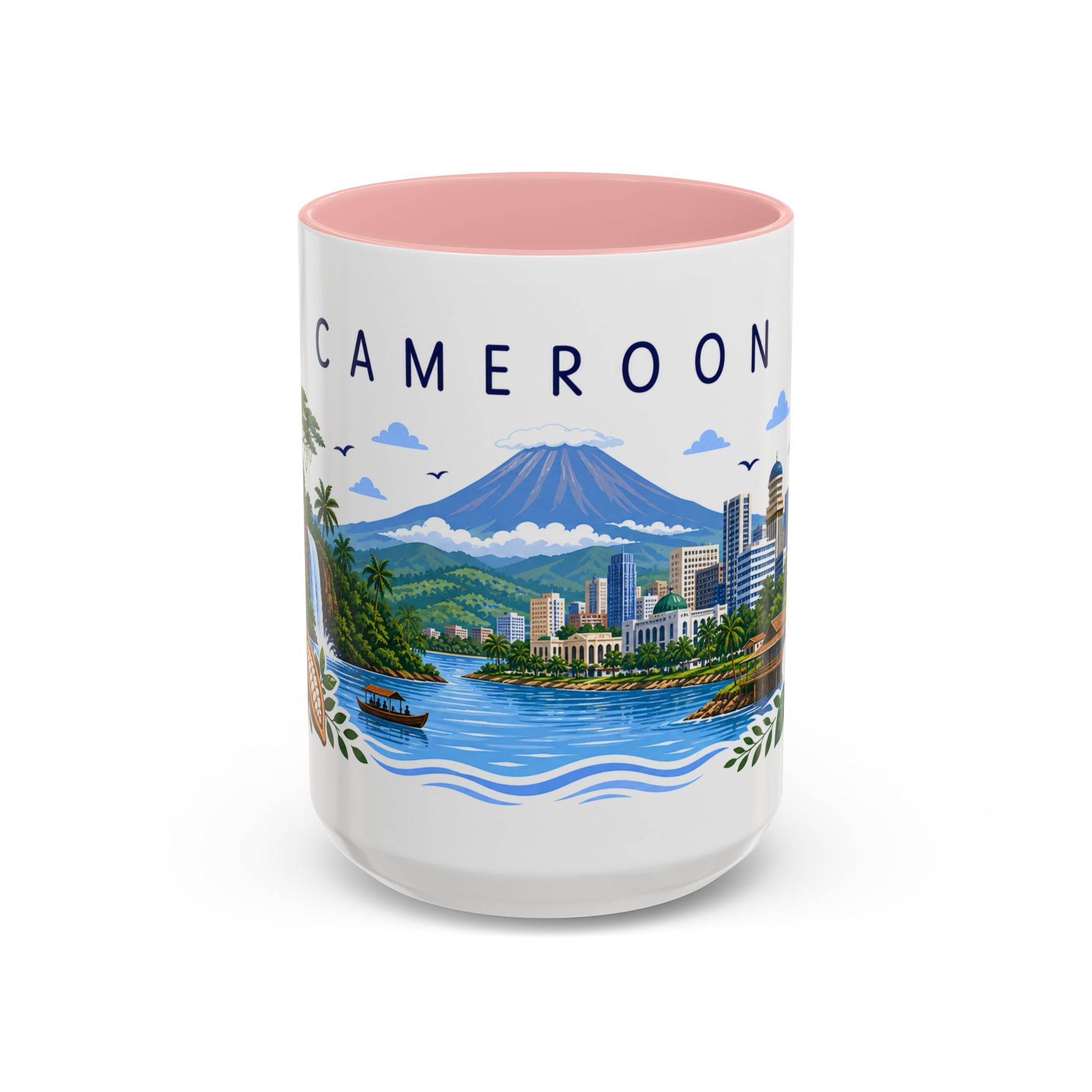 Cameroon Coffee Mug | Travel Souvenir Accent Mug | Place Gift Ceramic Cup 11oz 15oz