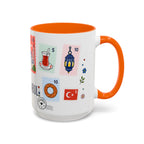 Istanbul Coffee Mug | Postage Stamp Collage Mug | Travel Souvenir Accent Cup 11oz 15oz