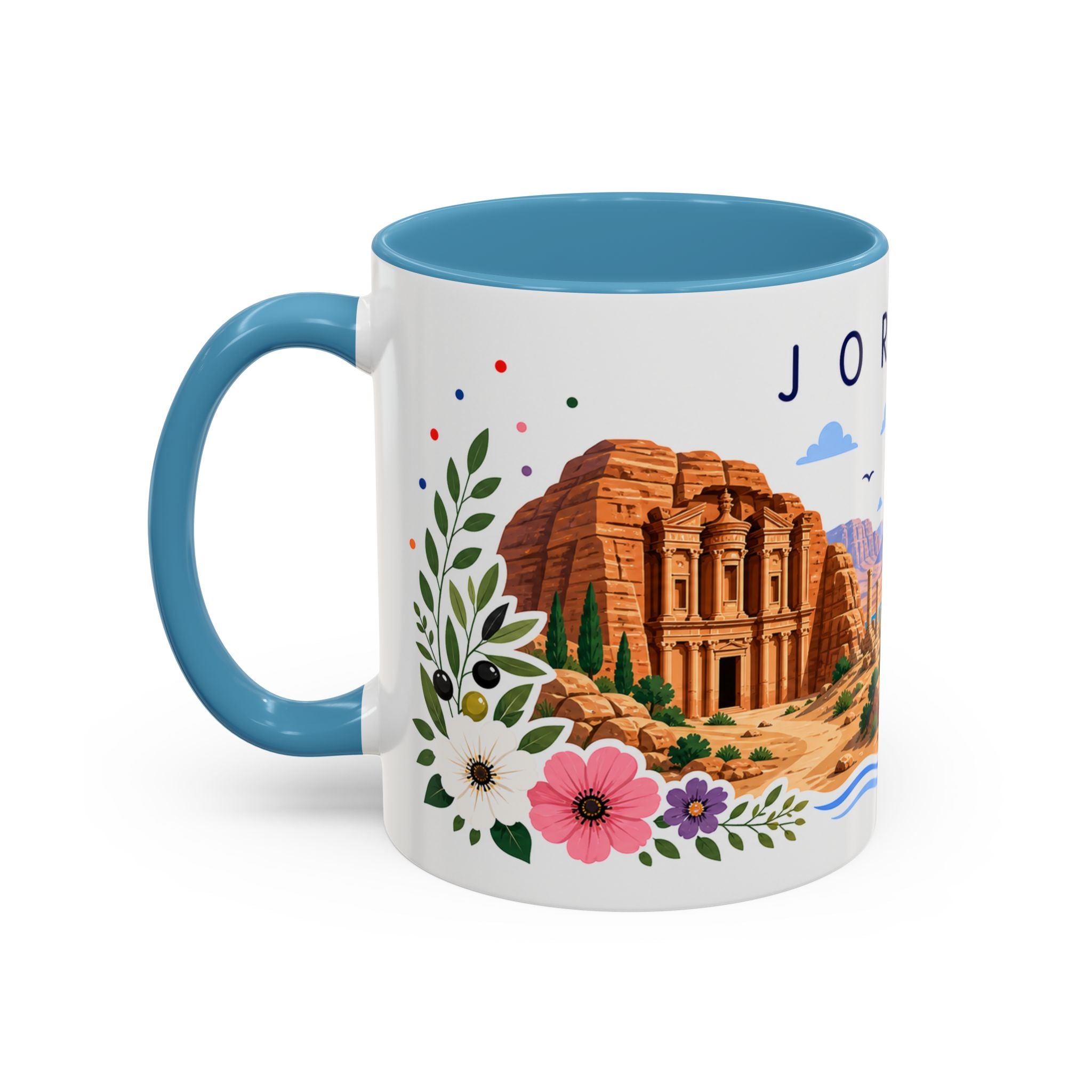 Jordan Coffee Mug | Travel Souvenir Accent Mug | Place Gift Ceramic Cup 11oz 15oz