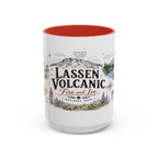 Lassen Volcanic National Park Coffee Mug | California Volcano Geothermal Hiking Gift | Accent Color Ceramic 11oz 15oz