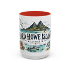 Lord Howe Island Mug, Australia Travel Souvenir, Bucket List Gift, Accent Ceramic Coffee Mug 11oz 15oz