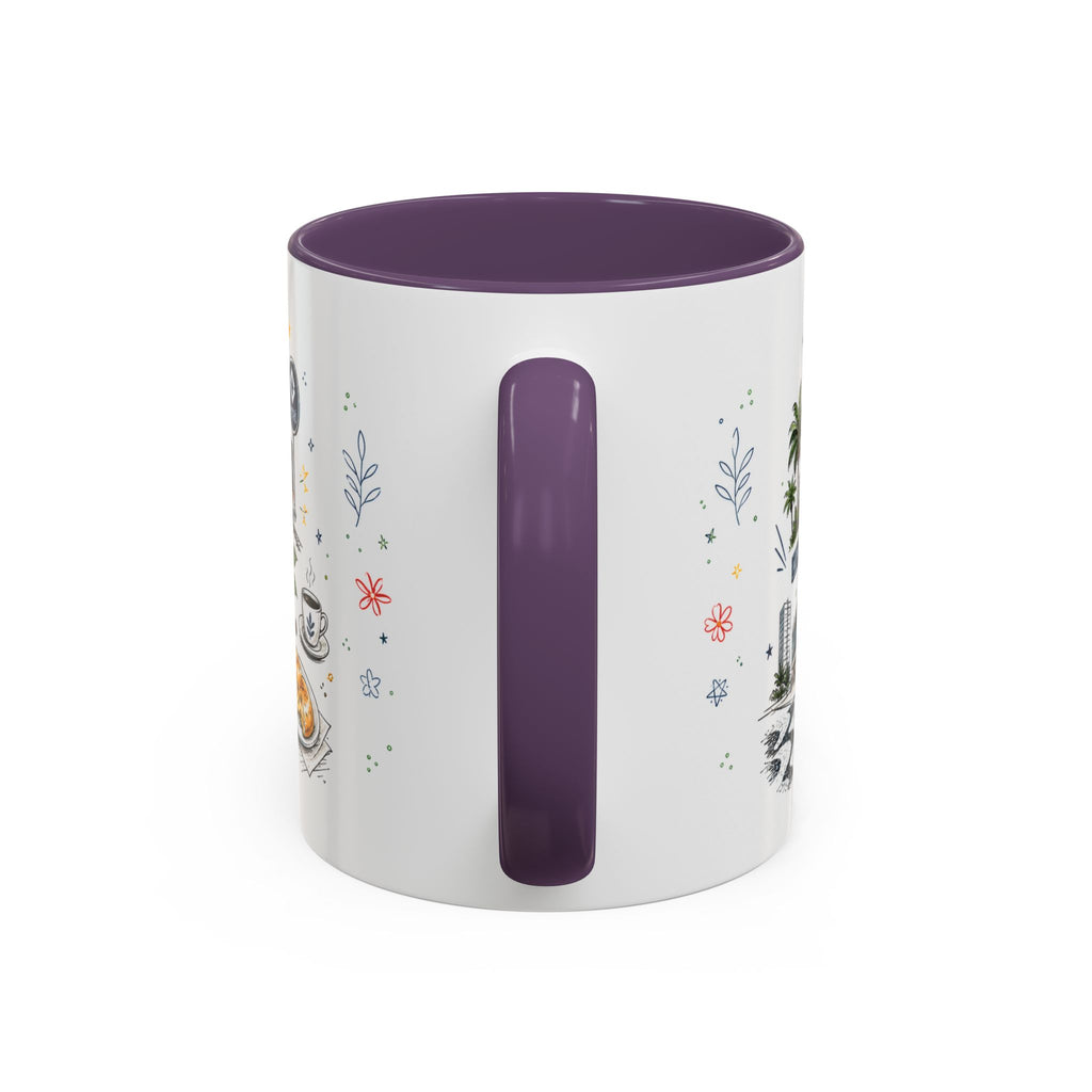 Sao Paulo Coffee Mug | Brazil Souvenir Travel Gift | Accent Color Ceramic 11oz 15oz