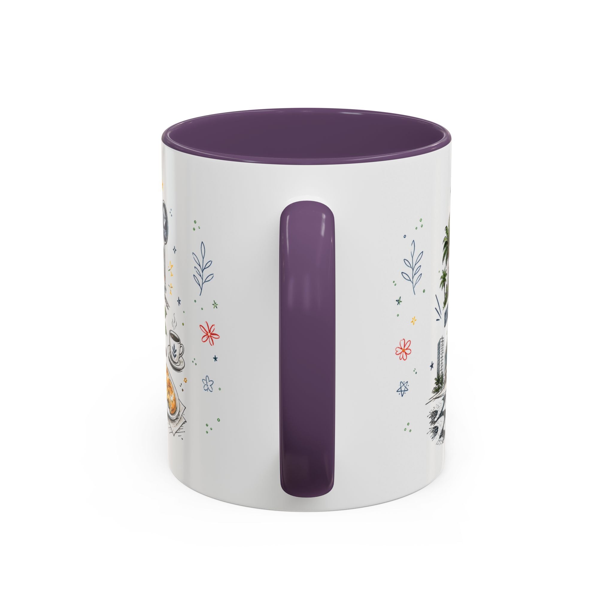 Sao Paulo Coffee Mug | Brazil Souvenir Travel Gift | Accent Color Ceramic 11oz 15oz
