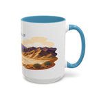 Death Valley National Park Coffee Mug | Solid Color Block Park Souvenir | 11oz 15oz Accent Mug