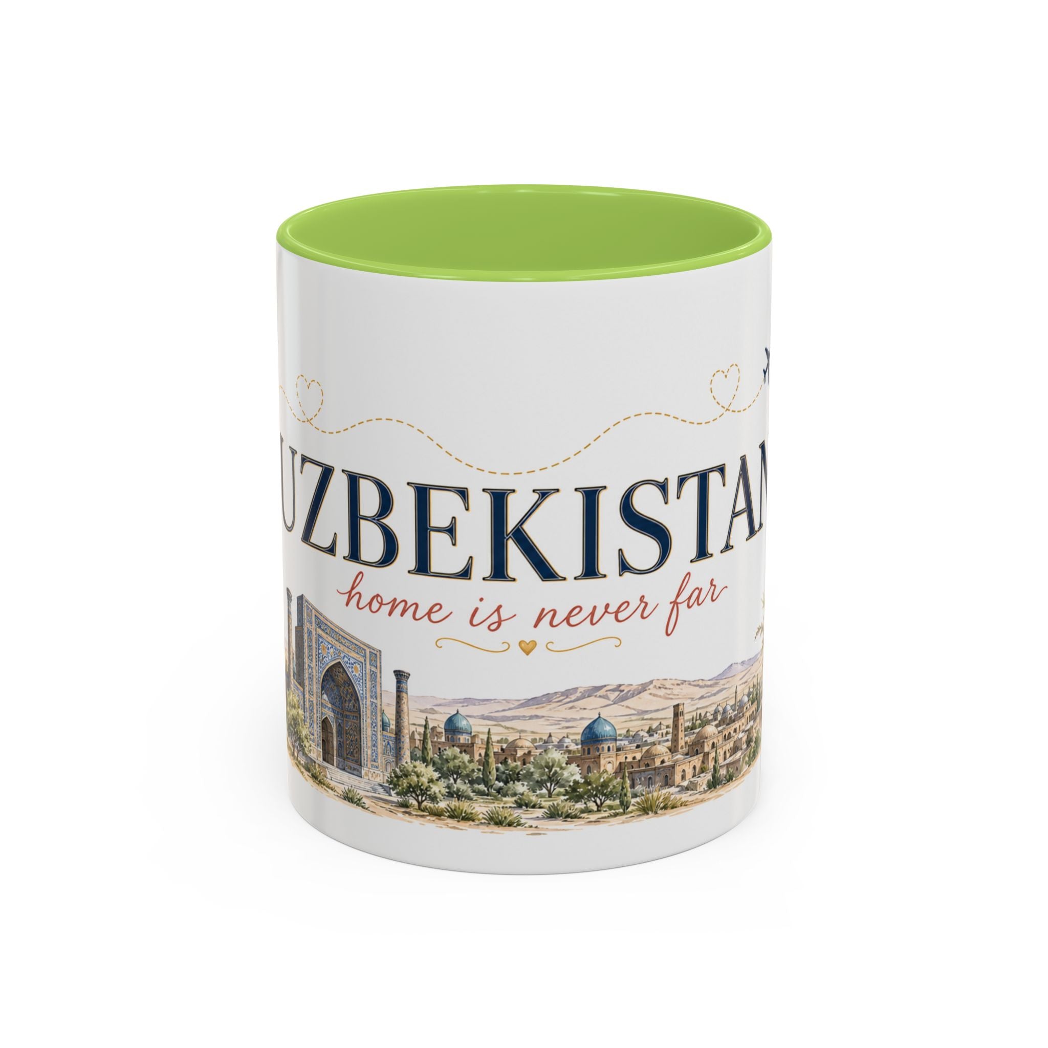 Uzbekistan Home Country Mug | Moving Away Gift | Long Distance Friendship | 11 oz 15 oz Accent Mug
