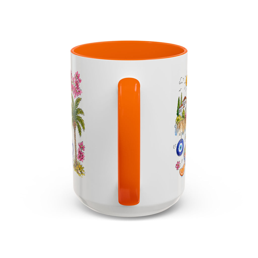 Antalya Travel Mug | European City Souvenir Accent Coffee Mug | 11oz 15oz Ceramic Cup