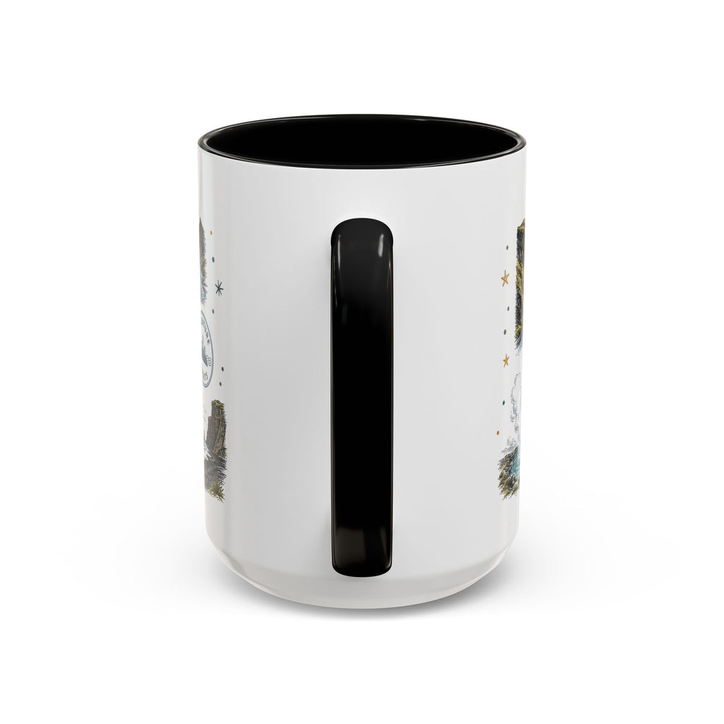 Iceland Ring Road Coffee Mug | Travel Destination Souvenir Gift | Accent Color Ceramic 11oz 15oz