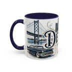 Detroit Coffee Mug | United States Travel Souvenir | Vintage Illustrated City Gift | 11 oz 15 oz Accent Mug