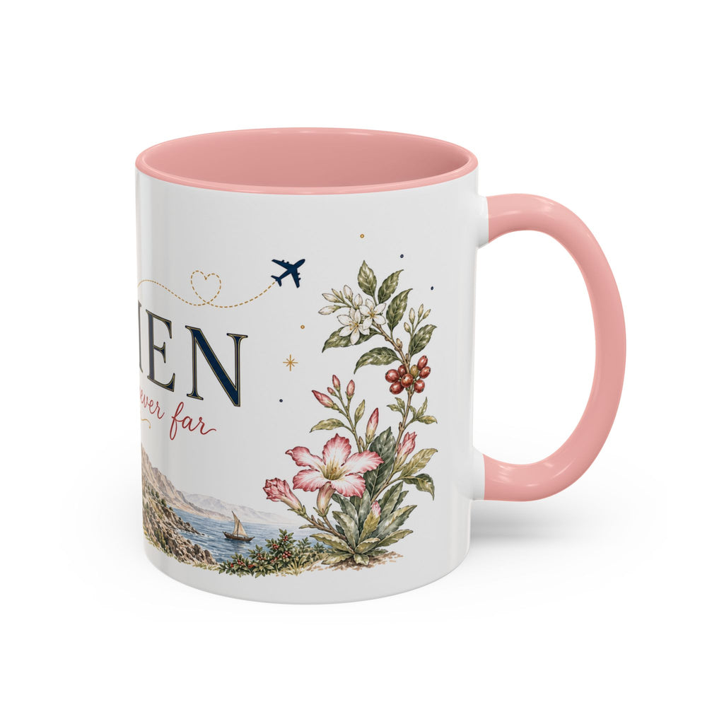 Yemen Home Country Mug | Moving Away Gift | Long Distance Friendship | 11 oz 15 oz Accent Mug