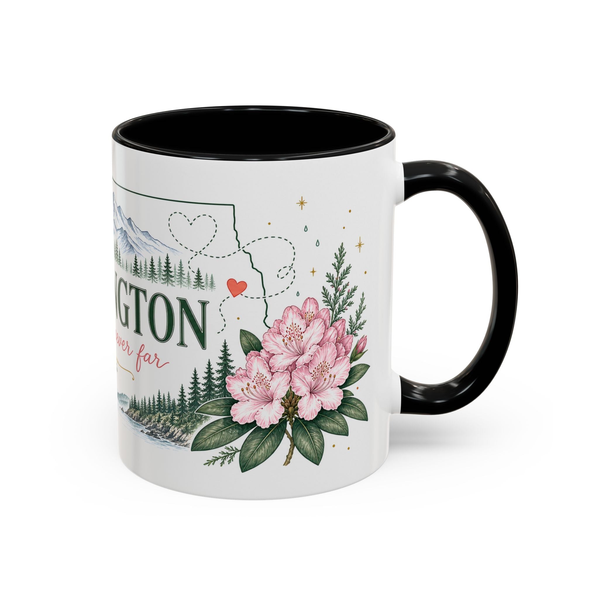 Washington State Map Mug | Moving Away, Homesick, Long Distance Friendship Gift