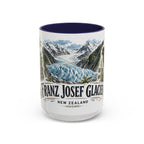 Franz Josef Glacier Mug, New Zealand Travel Souvenir, Bucket List Gift, Accent Ceramic Coffee Mug 11oz 15oz