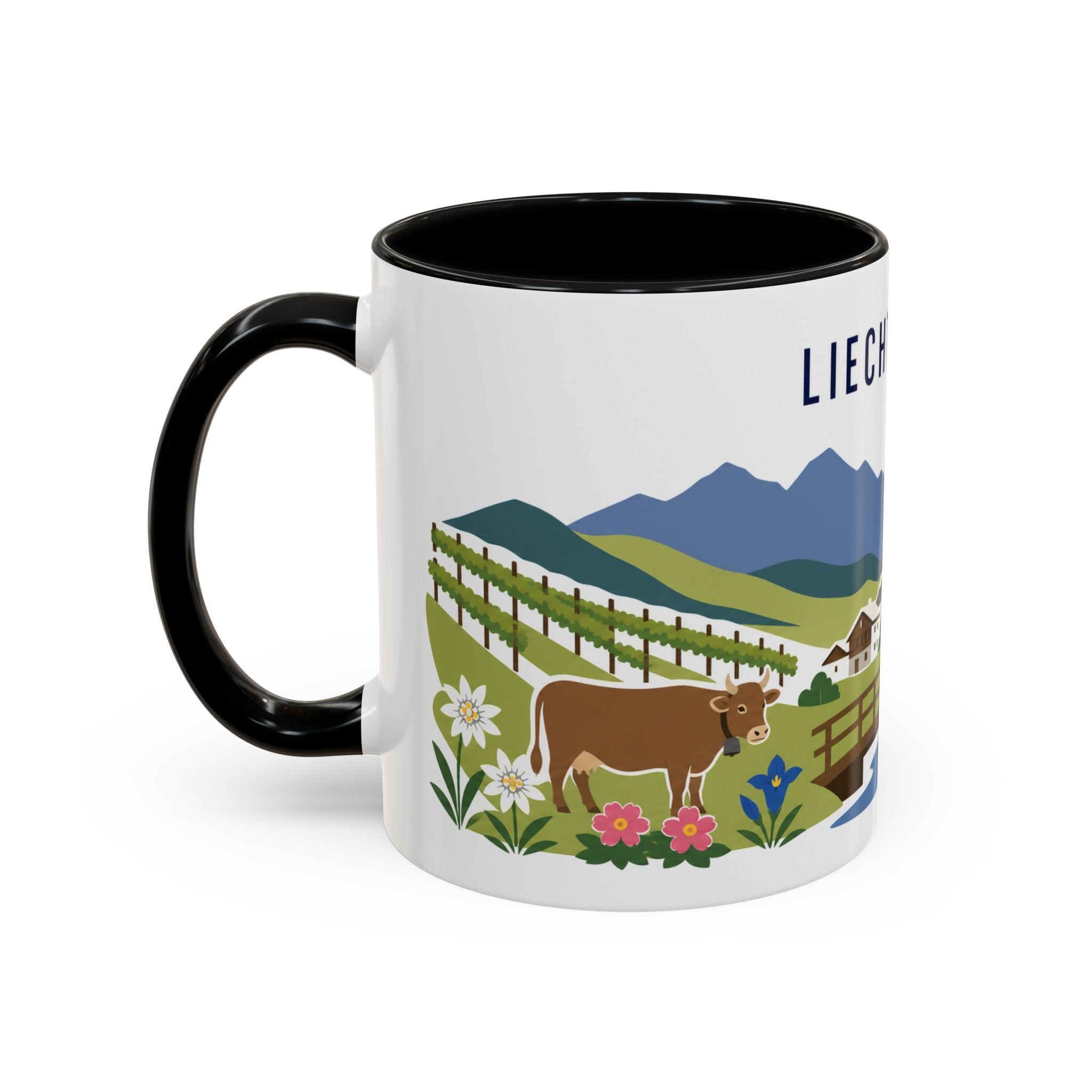 Liechtenstein Coffee Mug | Travel Souvenir Accent Mug | Country Gift Ceramic Cup 11oz 15oz