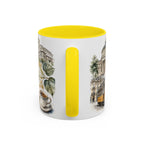 Bucharest Coffee Mug | Romania Travel Souvenir | Vintage Illustrated City Gift | 11 oz 15 oz Accent Mug