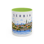 Serbia Coffee Mug | Travel Souvenir Accent Mug | Place Gift Ceramic Cup 11oz 15oz