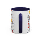 Dad Jokes Sorry Not Sorry Coffee Mug | Father's Day Gift for Dad | Accent Color Ceramic 11oz 15oz