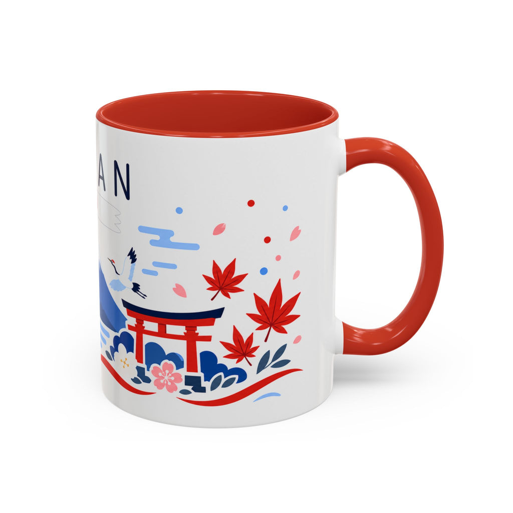 Japan Coffee Mug | Travel Souvenir Accent Mug | Country Gift Ceramic Cup 11oz 15oz
