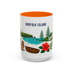 Norfolk Island Coffee Mug | Travel Souvenir Accent Mug | Country Gift Ceramic Cup 11oz 15oz