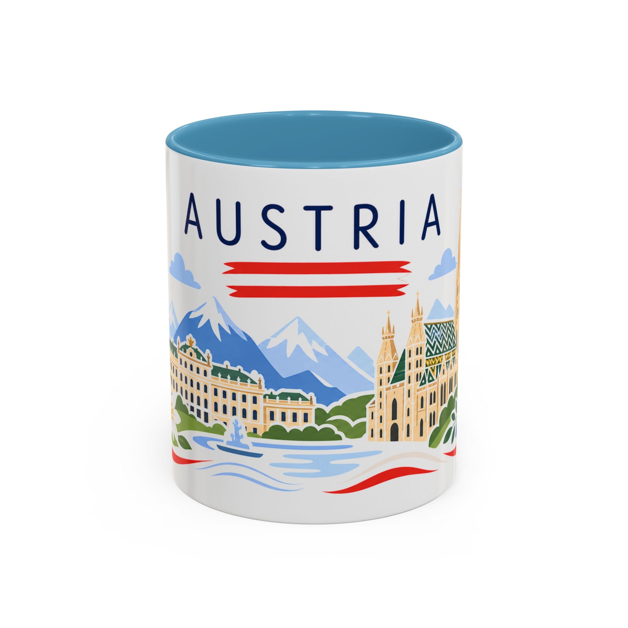 Austria Coffee Mug | Travel Souvenir Accent Mug | Country Gift Ceramic Cup 11oz 15oz