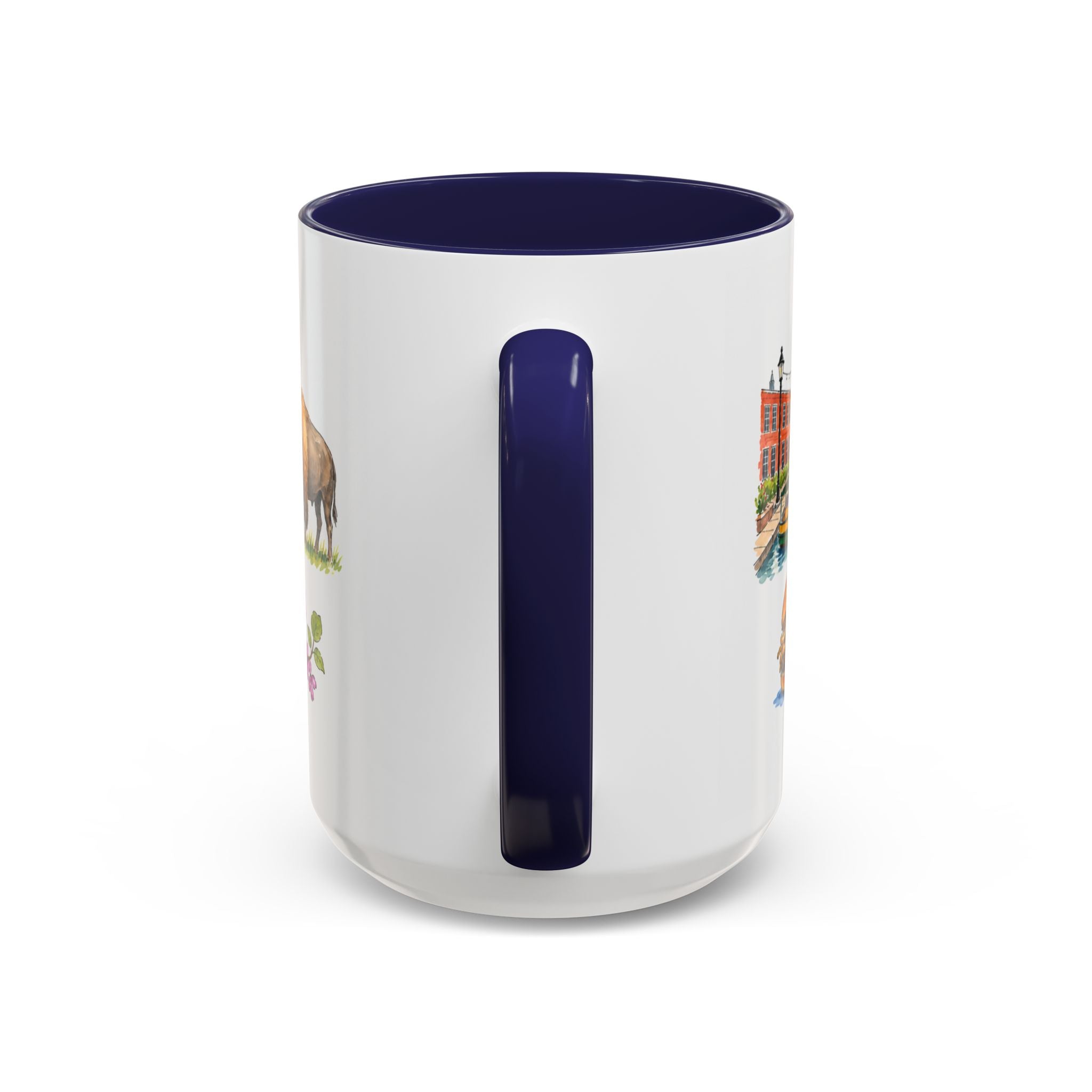 Oklahoma City Illustrated Travel Mug | City Souvenir Accent Coffee Mug | 11oz 15oz Ceramic Cup