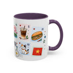 Ho Chi Minh City Coffee Mug | Postage Stamp Collage Mug | Travel Souvenir Accent Cup 11oz 15oz