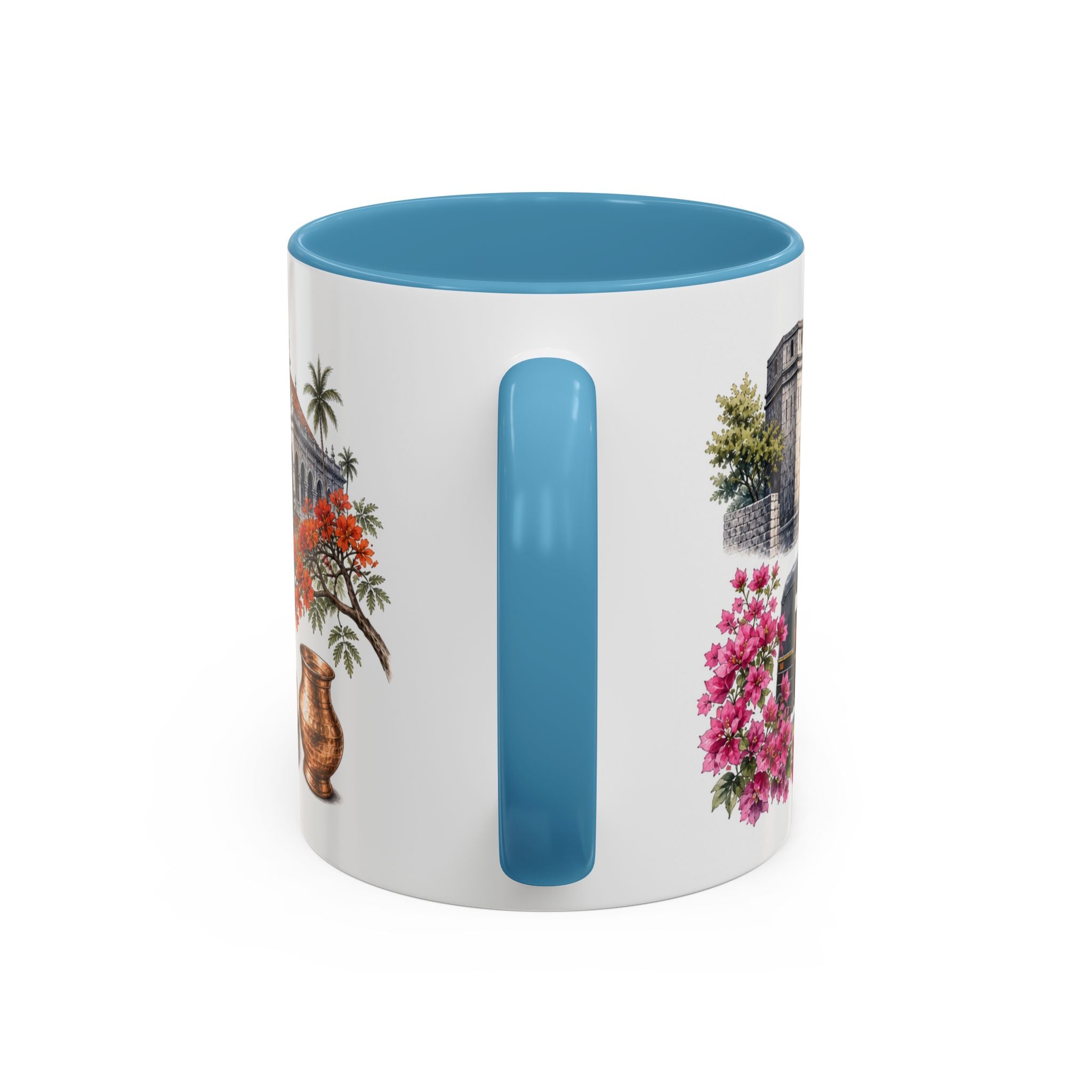 Pune Coffee Mug | India Travel Souvenir | Vintage Illustrated City Gift | 11 oz 15 oz Accent Mug
