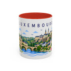 Luxembourg Coffee Mug | Travel Souvenir Accent Mug | Place Gift Ceramic Cup 11oz 15oz