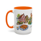 Nuremberg Illustrated Travel Mug | City Souvenir Accent Coffee Mug | 11oz 15oz Ceramic Cup