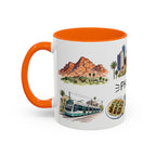 Phoenix Illustrated Travel Mug | City Souvenir Accent Coffee Mug | 11oz 15oz Ceramic Cup