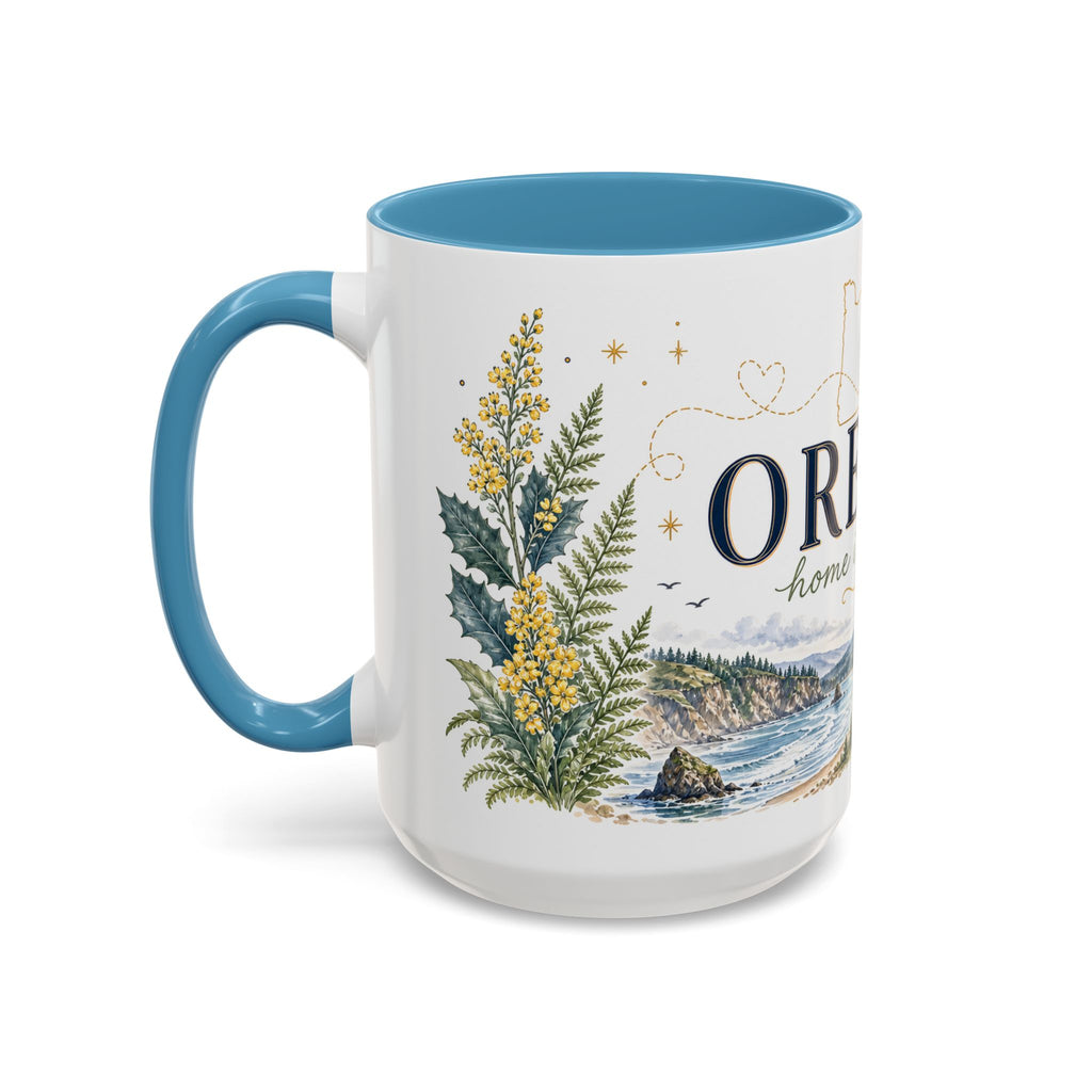 Oregon State Mug | Moving Away, Long Distance Friendship Gift | 11oz 15oz Accent Mug
