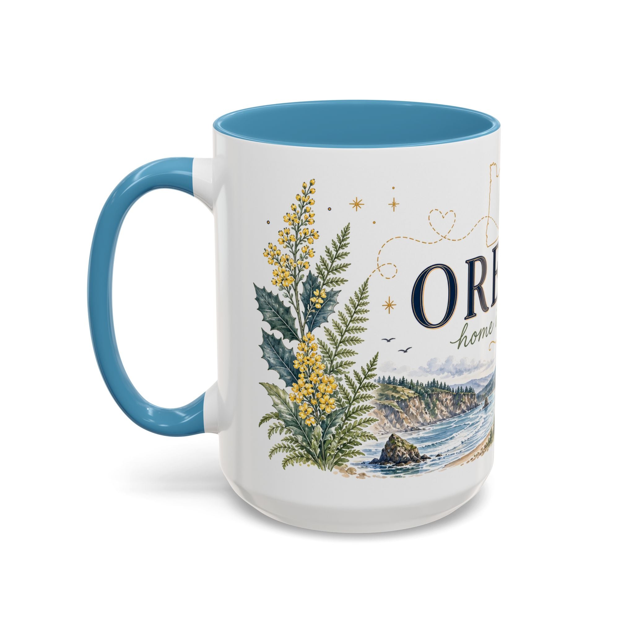 Oregon State Mug | Moving Away, Long Distance Friendship Gift | 11oz 15oz Accent Mug