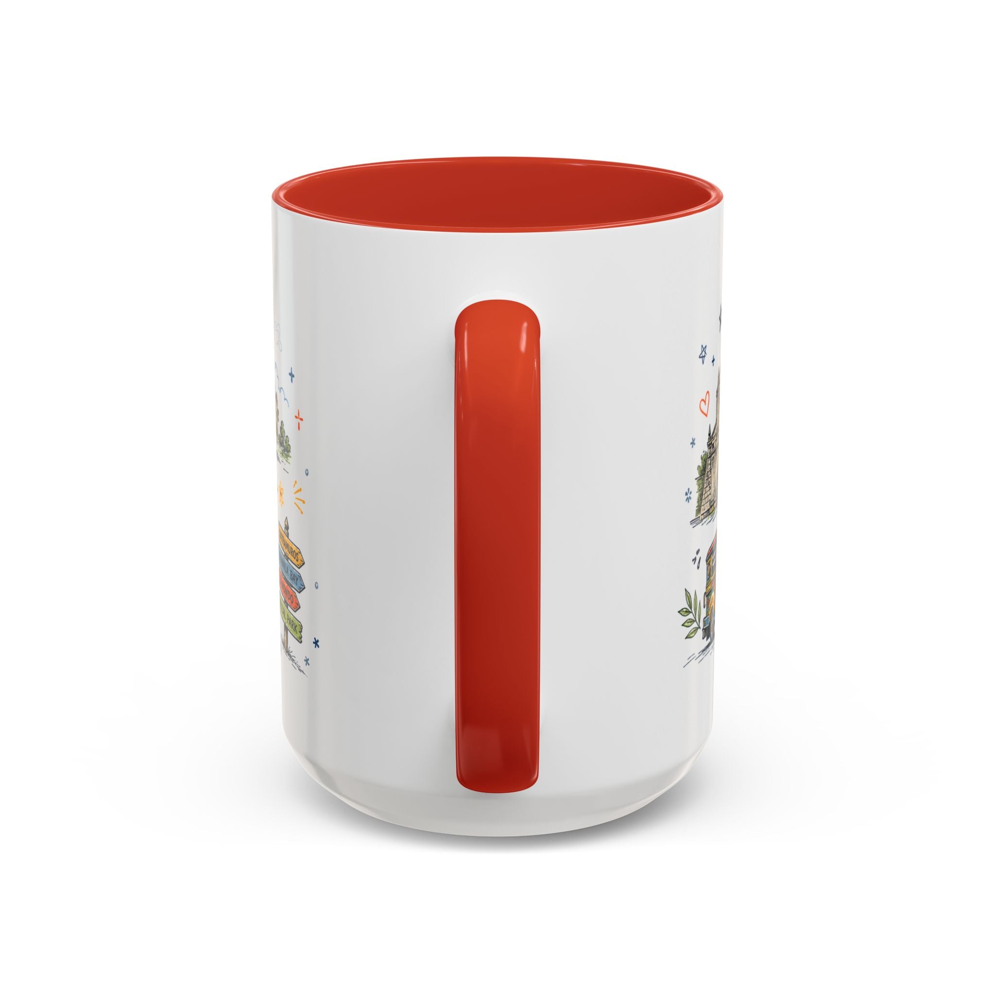 Manila Coffee Mug | Philippines Souvenir Travel Gift | Accent Color Ceramic 11oz 15oz