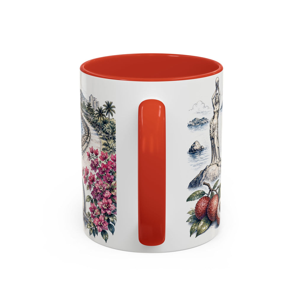 Zhuhai Coffee Mug | China Travel Souvenir | Vintage Illustrated City Gift | 11 oz 15 oz Accent Mug