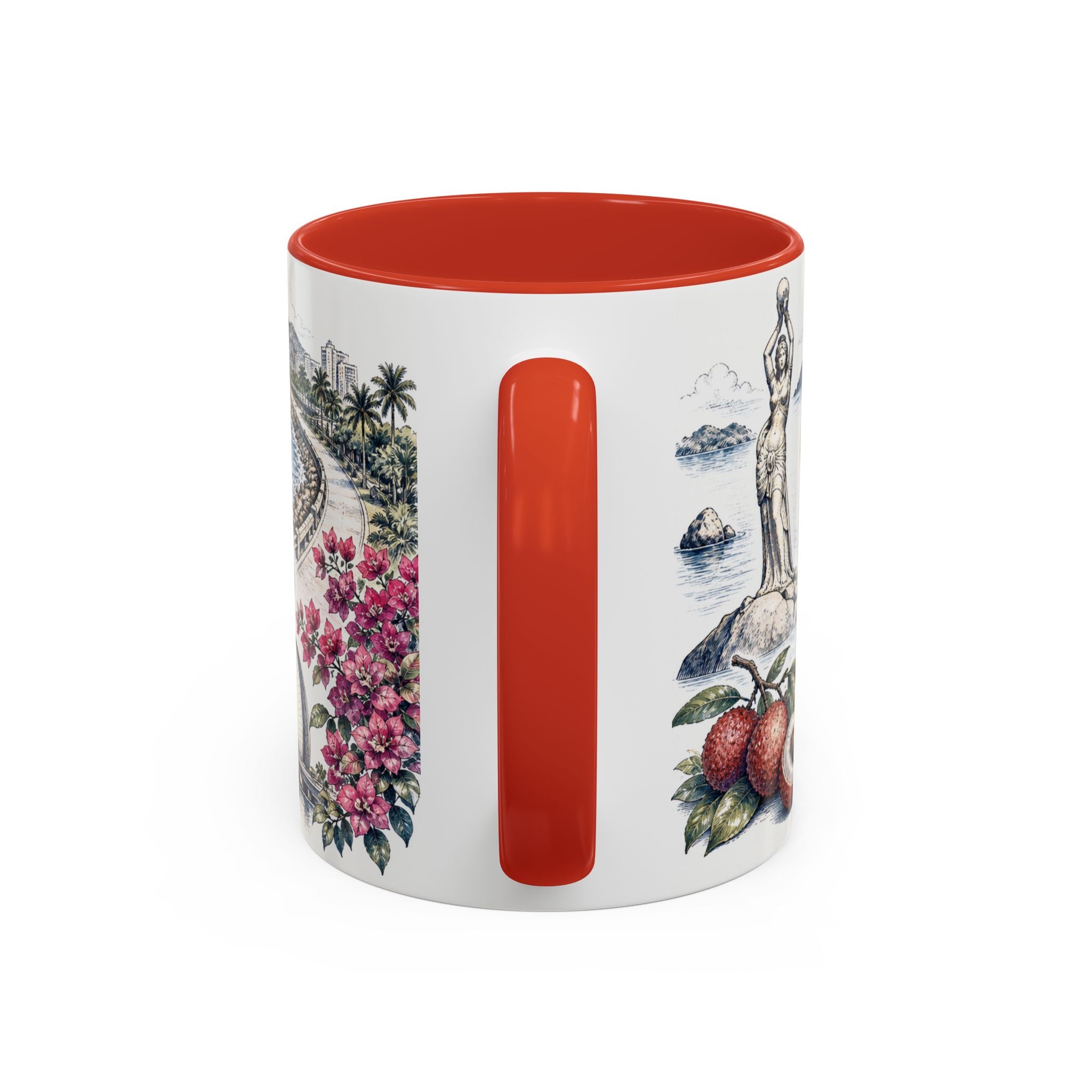Zhuhai Coffee Mug | China Travel Souvenir | Vintage Illustrated City Gift | 11 oz 15 oz Accent Mug