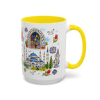 Istanbul Travel Mug | European City Souvenir Accent Coffee Mug | 11oz 15oz Ceramic Cup