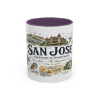 San Jose Coffee Mug | California Souvenir City Gift | Accent Color Ceramic 11oz 15oz