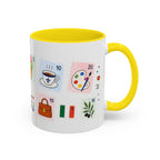 Florence Coffee Mug | Postage Stamp Collage Mug | Travel Souvenir Accent Cup 11oz 15oz