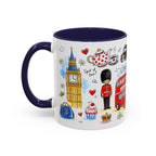 London Travel Mug | European City Souvenir Accent Coffee Mug | 11oz 15oz Ceramic Cup