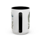 New Zealand South Island Coffee Mug | Travel Destination Souvenir Gift | Accent Color Ceramic 11oz 15oz