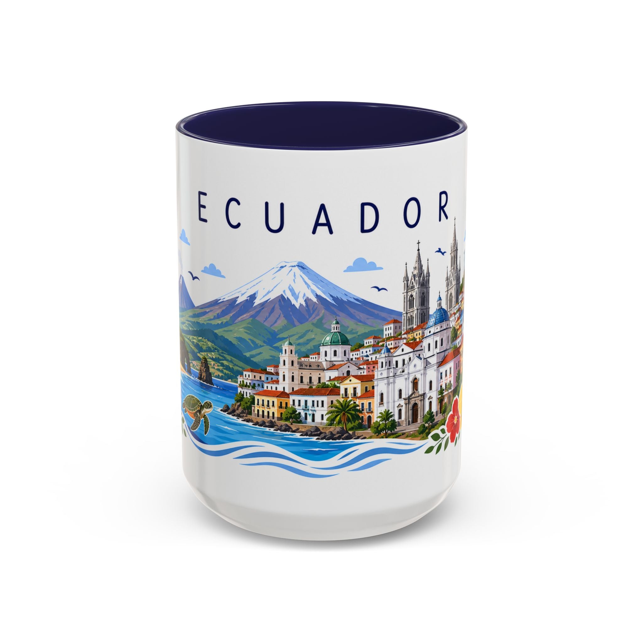 Ecuador Coffee Mug | Travel Souvenir Accent Mug | Place Gift Ceramic Cup 11oz 15oz