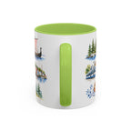 Oslo Illustrated Travel Mug | City Souvenir Accent Coffee Mug | 11oz 15oz Ceramic Cup