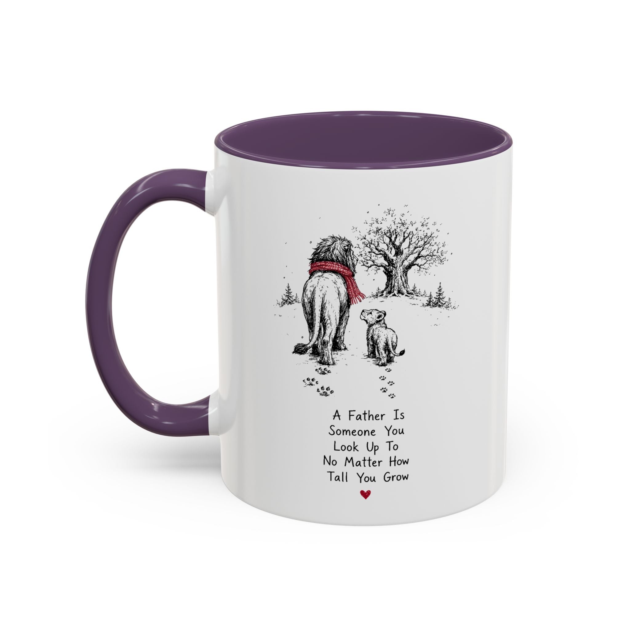 King Lion Dad Coffee Mug | Father's Day Pride Accent Ceramic (11oz 15oz)