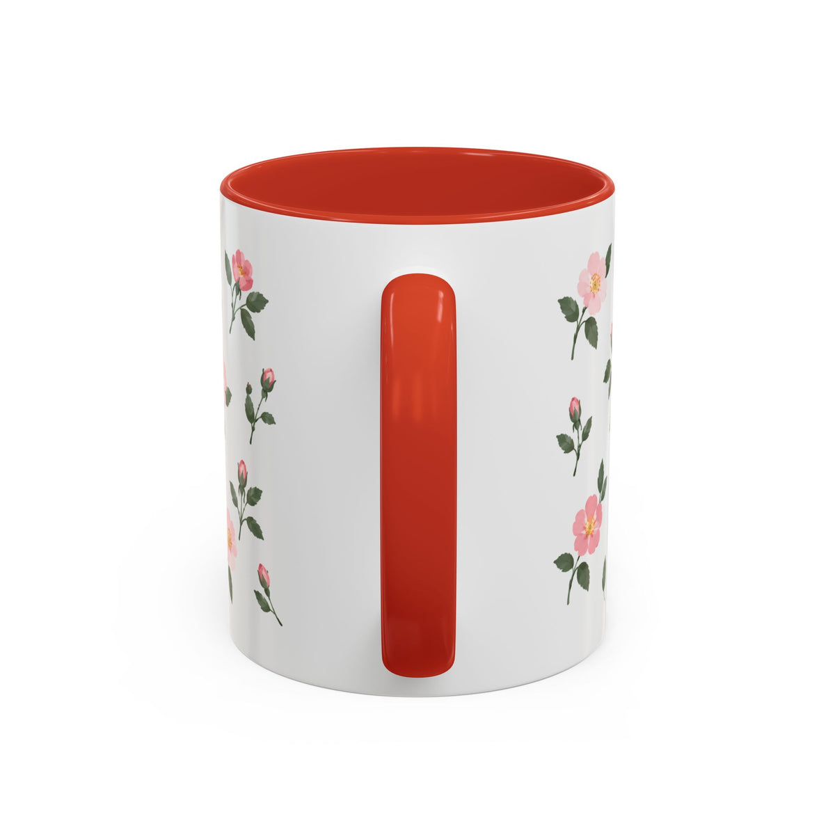 North Dakota Wild Prairie Rose Mug, State Flower Floral Coffee Cup, 11oz Botanical Gift
