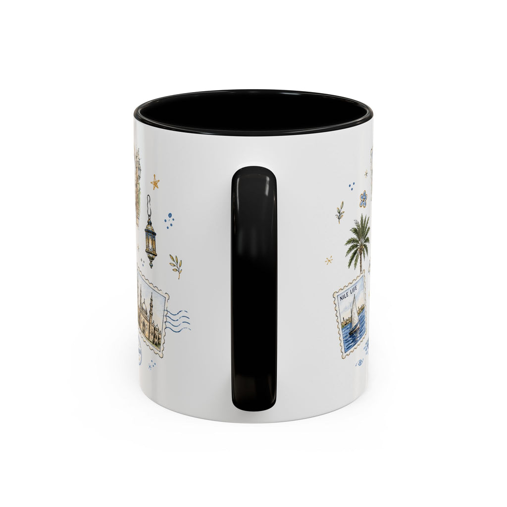 Cairo Coffee Mug | Egypt Souvenir Travel Gift | Accent Color Ceramic 11oz 15oz