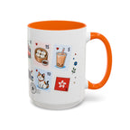 Hong Kong Coffee Mug | Postage Stamp Collage Mug | Travel Souvenir Accent Cup 11oz 15oz