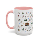 San Francisco Christmas Mug | Watercolor City Souvenir | Ceramic Coffee Cup