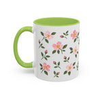 Iowa Wild Rose Mug, State Flower Floral Coffee Cup, 11oz Botanical Gift