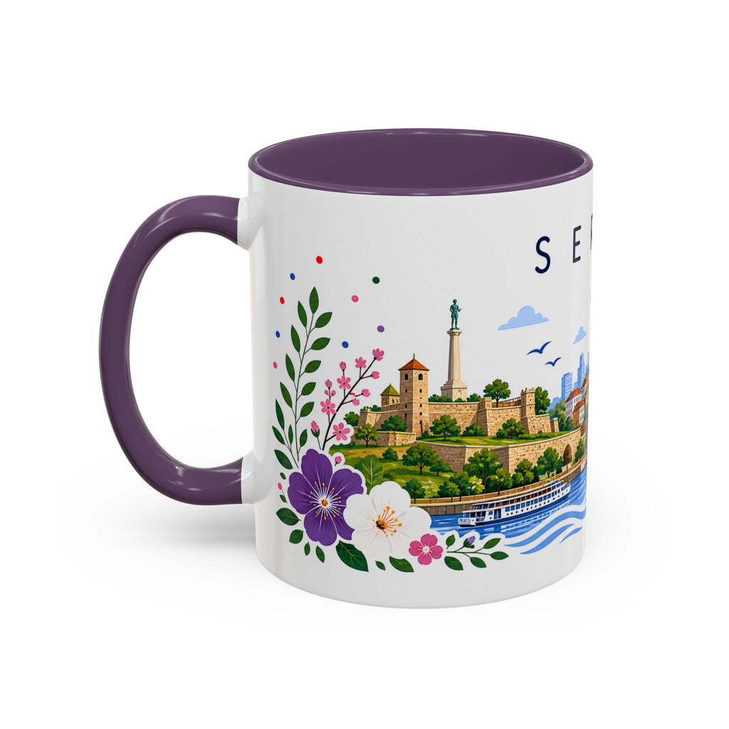 Serbia Coffee Mug | Travel Souvenir Accent Mug | Place Gift Ceramic Cup 11oz 15oz